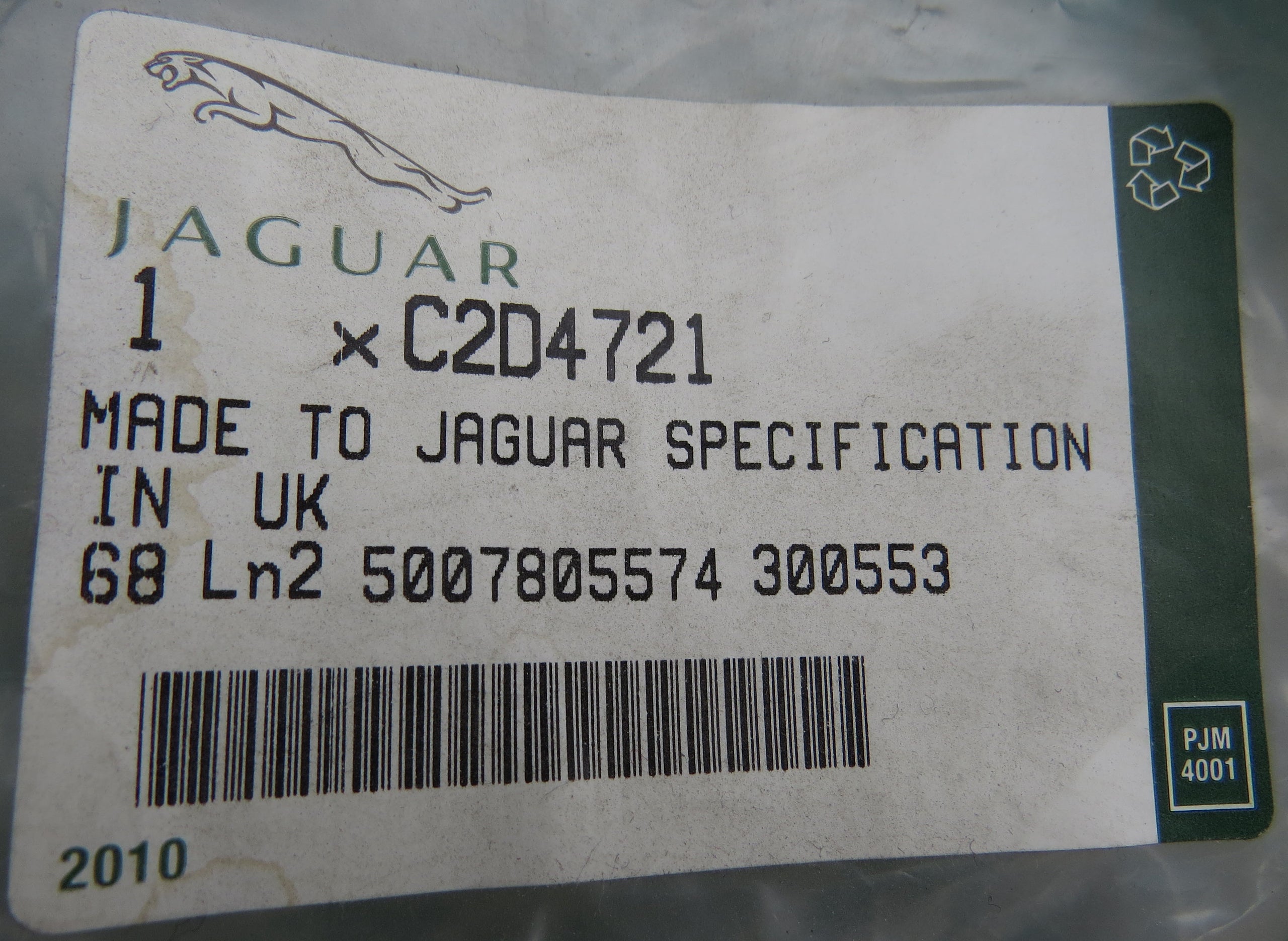 Jaguar XJ XJR XJR575 2010-2019 NEW OEM Seat Cushion Pad ...